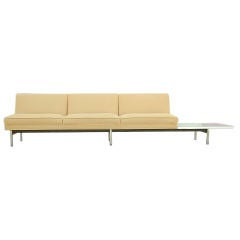 3 Seat Sofa with Attached Side Table by George Nelson and Assos.