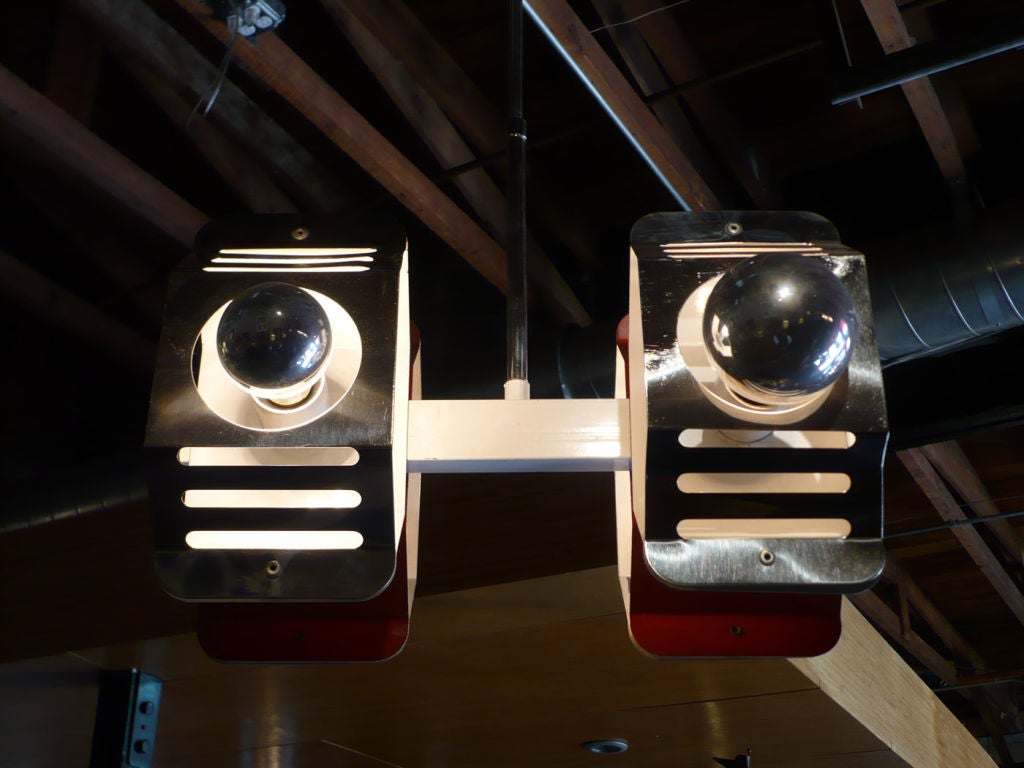 Mid-Century Modern French Space Age Ceiling Fixture