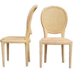 A Pair of  Spiral Design Chairs by Grosfeld House