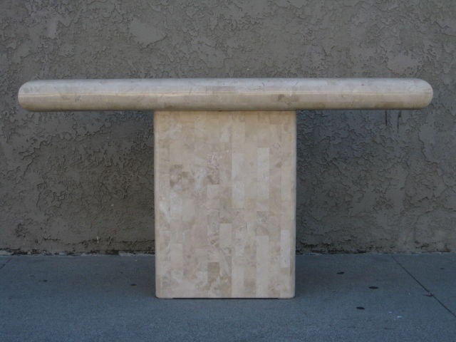 Tesselated Marble Console By Maitland Smith