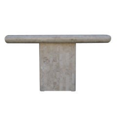 Tesselated Marble Console By Maitland Smith