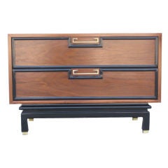 Petite Two Drawer Walnut Dresser by American of Martinsville