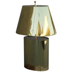 Brass Table Lamp Attributed to Curtis Jere 3