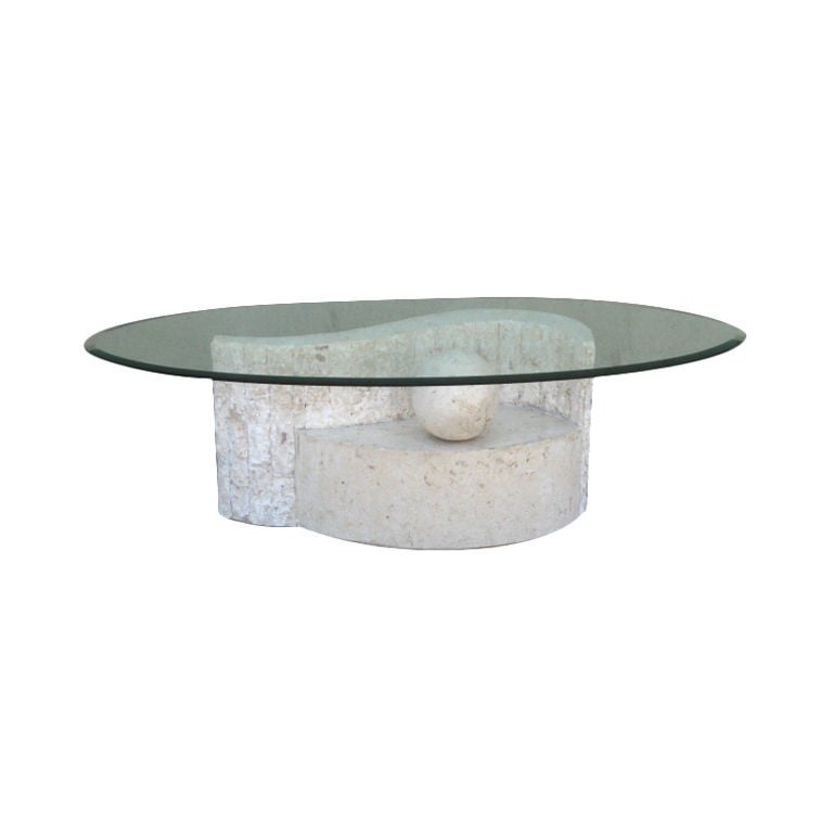 Tessellated Marble Whimsical Coffee Table by Magnussen Furniture