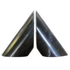 Sleek and Minimal Marble Bookends by Angelo Mangiarotti