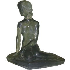 Sculpture de nu féminin en résine moulée par Dorothy C. Thorpe