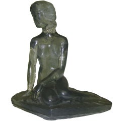 Female Nude Sculpture in Cast Resin by Dorothy C. Thorpe