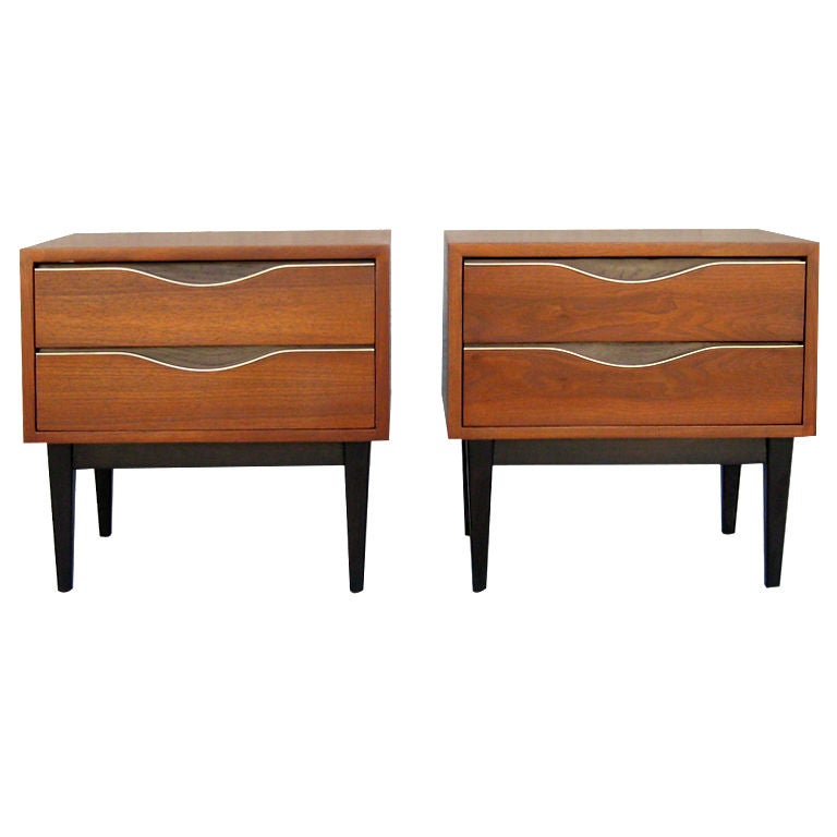 A pair of Nightstands by American of Martinsville