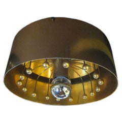1960s French Brass Ceiling Lamp