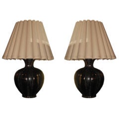 1960s Pair of Ceramic Lamps