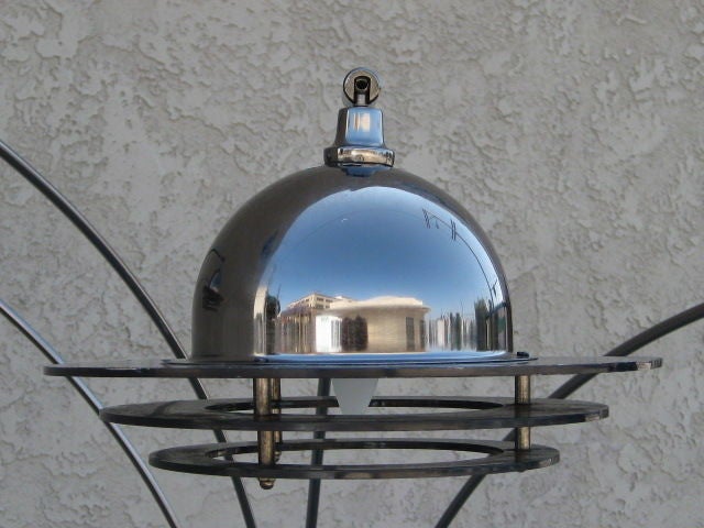 American 1970s   Four Arm  Arch Floor Lamp