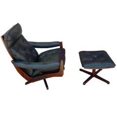 A Comfortable Recliner with Ottoman by  Lied