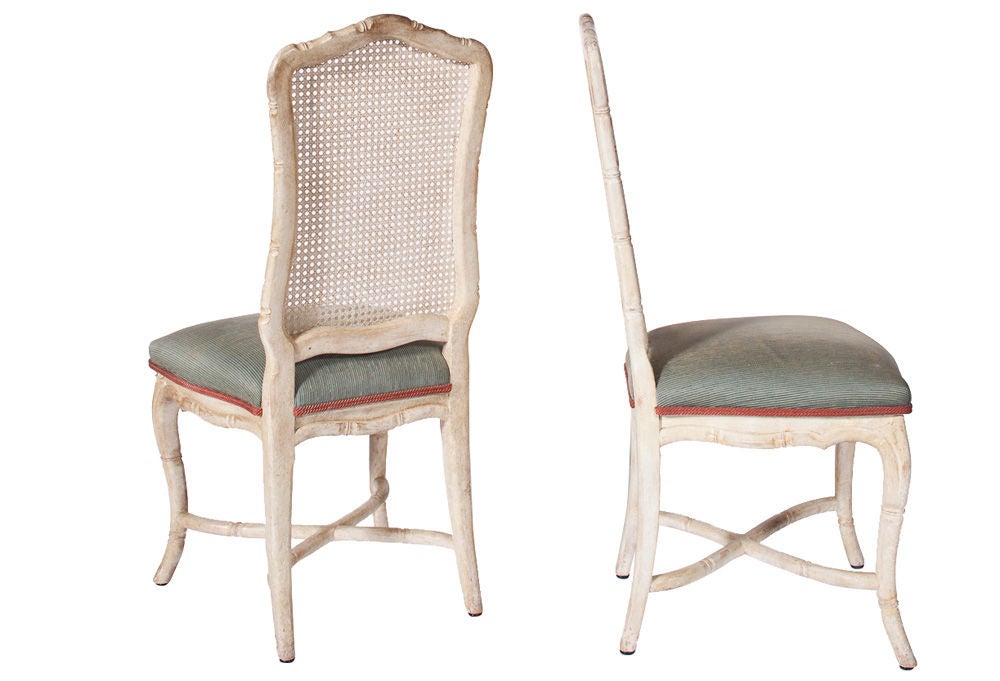 Mid-20th Century A Set of  8 Louis XV Style Chairs