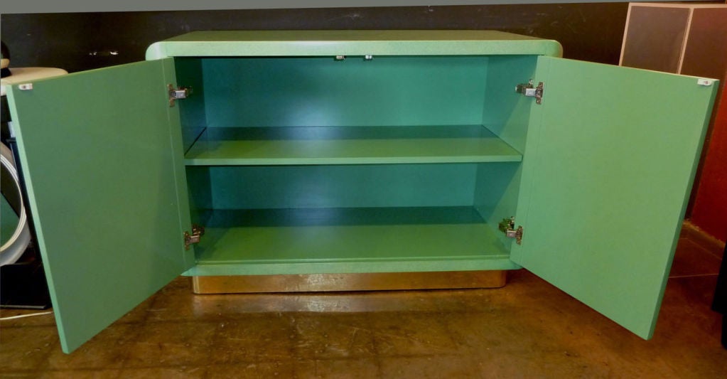 American Amazing Set  Jade Green Lacquer Cabinet