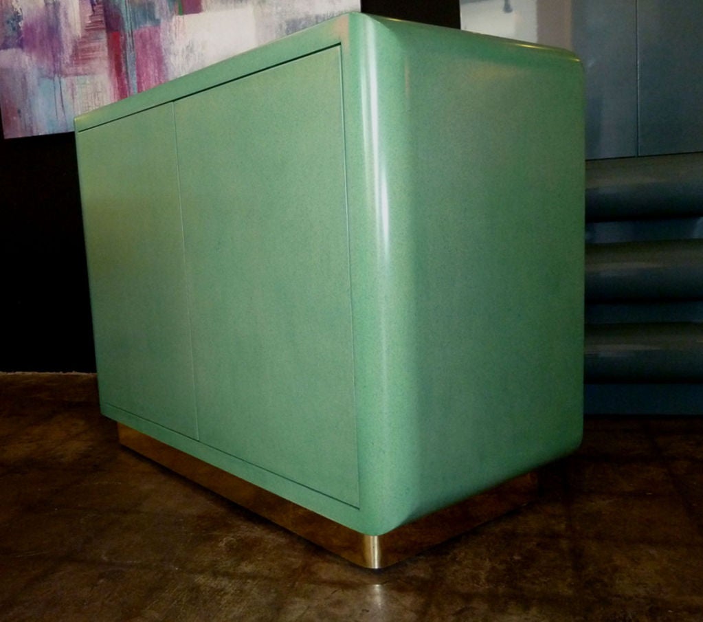 Amazing Set  Jade Green Lacquer Cabinet 1