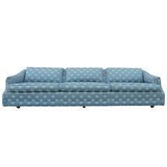 Mid-Century Elegant and Simple Three Seat Sofa