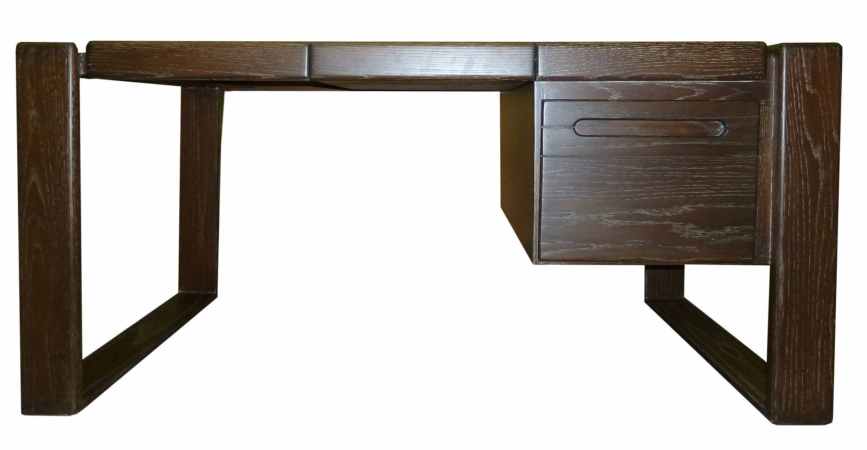 Lou Hodges Craftsman Desk in Cerused Oak