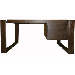 Lou Hodges Craftsman Desk in Cerused Oak