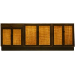 Mid-Century Cane Credenza by Harvey Probber