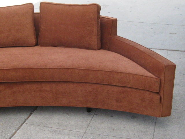 Upholstery A Pair of Custom Order Curved Sofas by Harvey Probber