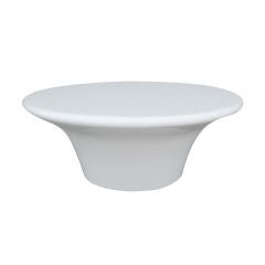 White Lacquer  Fiberglass Coffee Table
