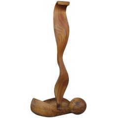Free Form Tall  Wood Sculpture by William Wherli