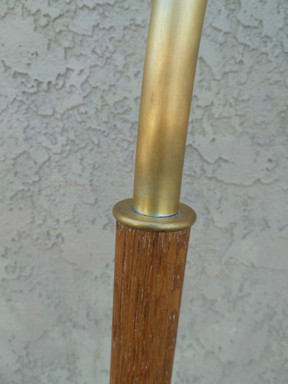 Aluminum Russel Wright for Conan Ball Floor Lamp