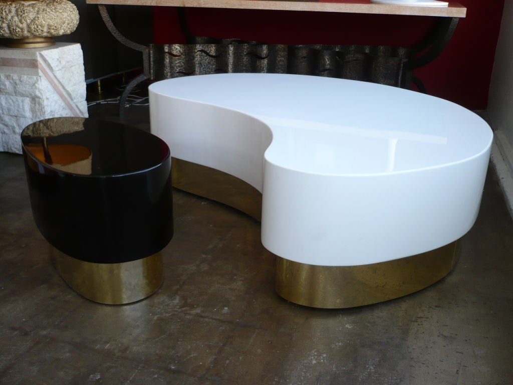 American Ying and Yang Coffee Tables Att. to Karl Springer