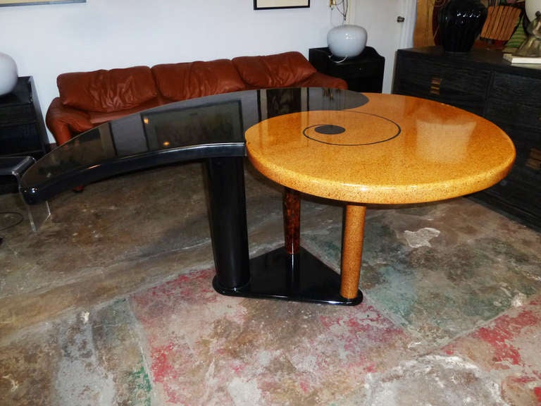 20th Century Memphis Style Nautilus Themed Dining or Center Table 