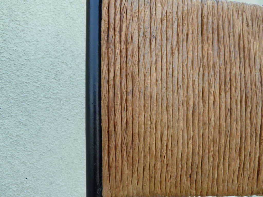 Iron A Pair of Swivel Bar Stools by Arthur Umanoff