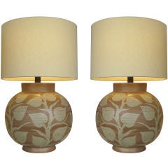 A Pair of Ceramic Lamps
