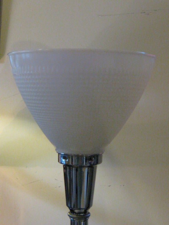 Mid-20th Century Mid-Century Crakled Mercury Glass Table Lamp
