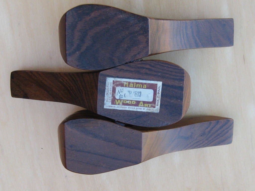 Mid-20th Century Brazilian Mid-Century Rosewood Pipe Rack by Jean Gillon for Italma