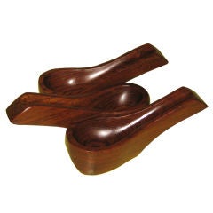 Brazilian Mid-Century Rosewood Pipe Rack by Jean Gillon for Italma