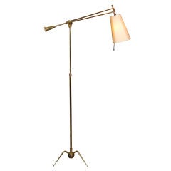 Elegant Articulated and Adjustable French Floor Lamp