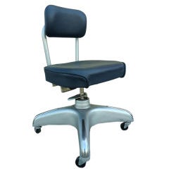 Industrial Style Mid-Century Adjustable Swivel Chair by Cole 9