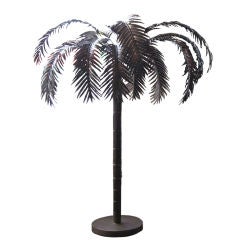 Retro Decorative  Brass Palm Tree