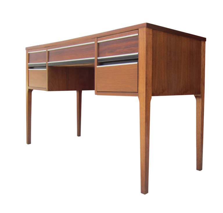 Mid-Century Modern Compact Mid-Century Desk in Walnut