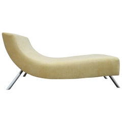 Vintage 1980's Wave Chaise Lounge