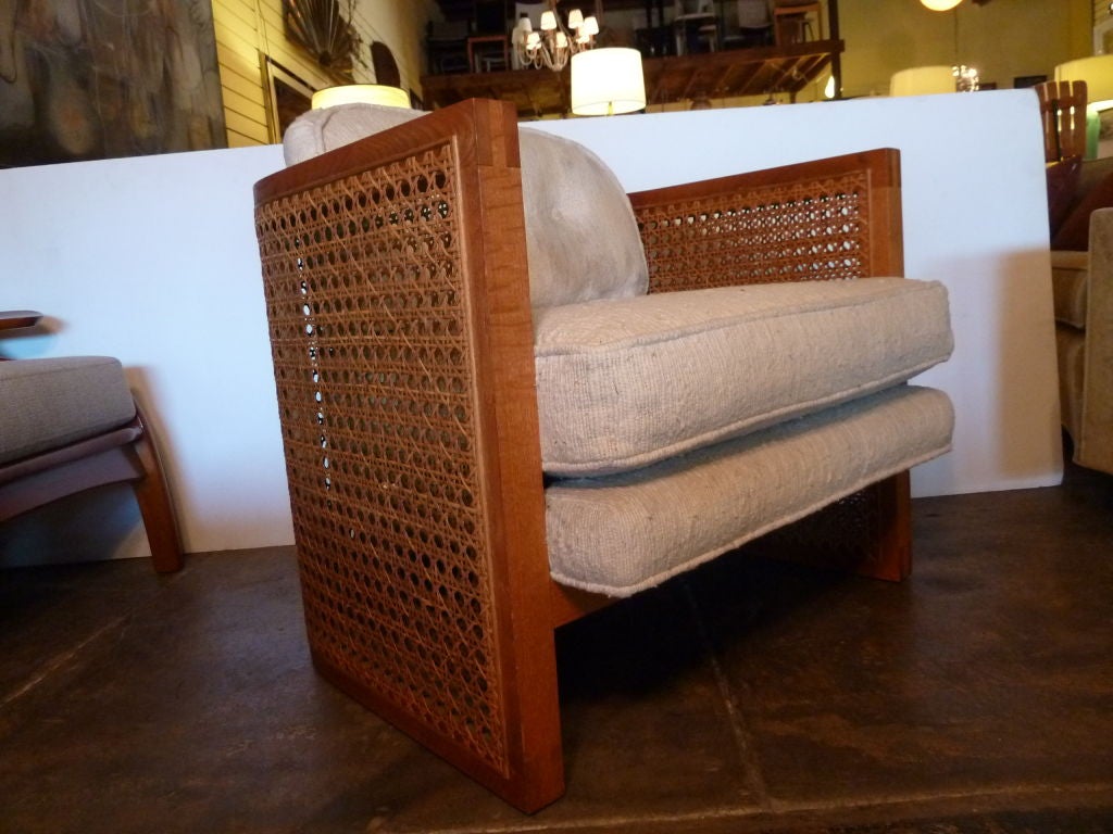 American Chic  Caned Club Chair