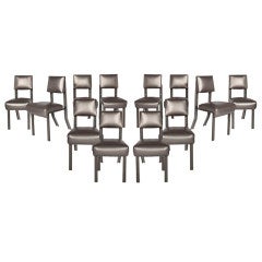 An Unusual Set Of 12 Chairs By Lenny Steinberg
