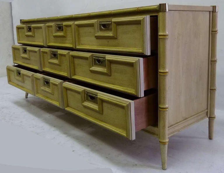Wood Stanley Faux Bamboo Dresser