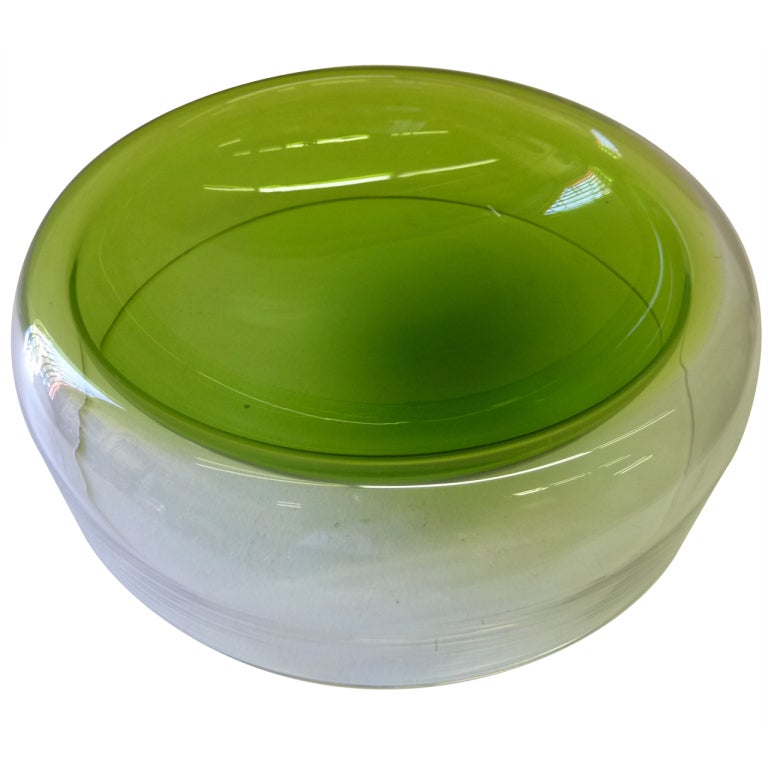 MidCentury Modern Art Glass Dish by Tapio Wirkkala for Rosenthal at