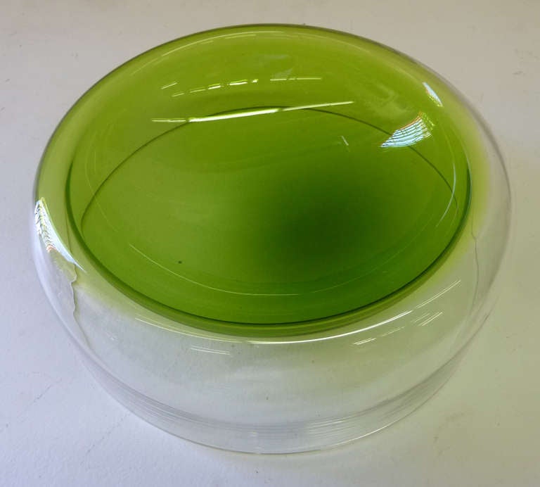MidCentury Modern Art Glass Dish by Tapio Wirkkala for Rosenthal at