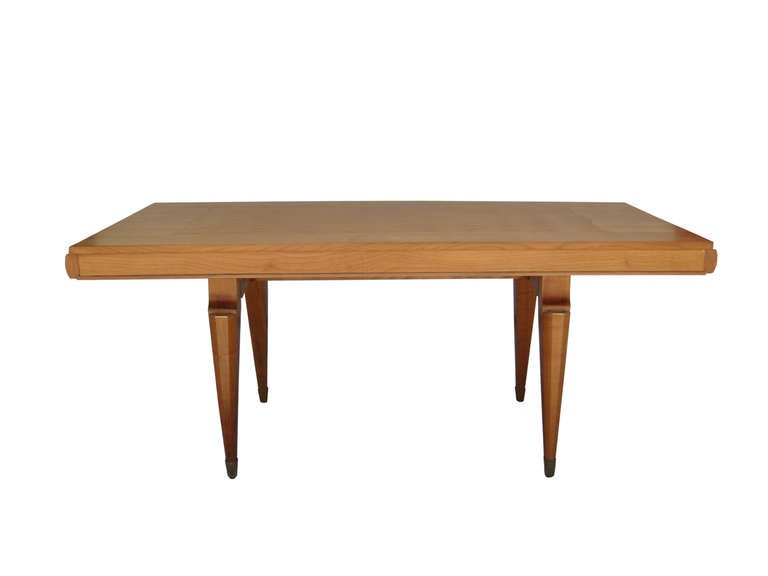 French Mid-Century Dining Table Attributed to Jean Pascaud In Excellent Condition In Pasadena, CA