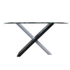 Whimsical Italian Two-Tone Marble Console