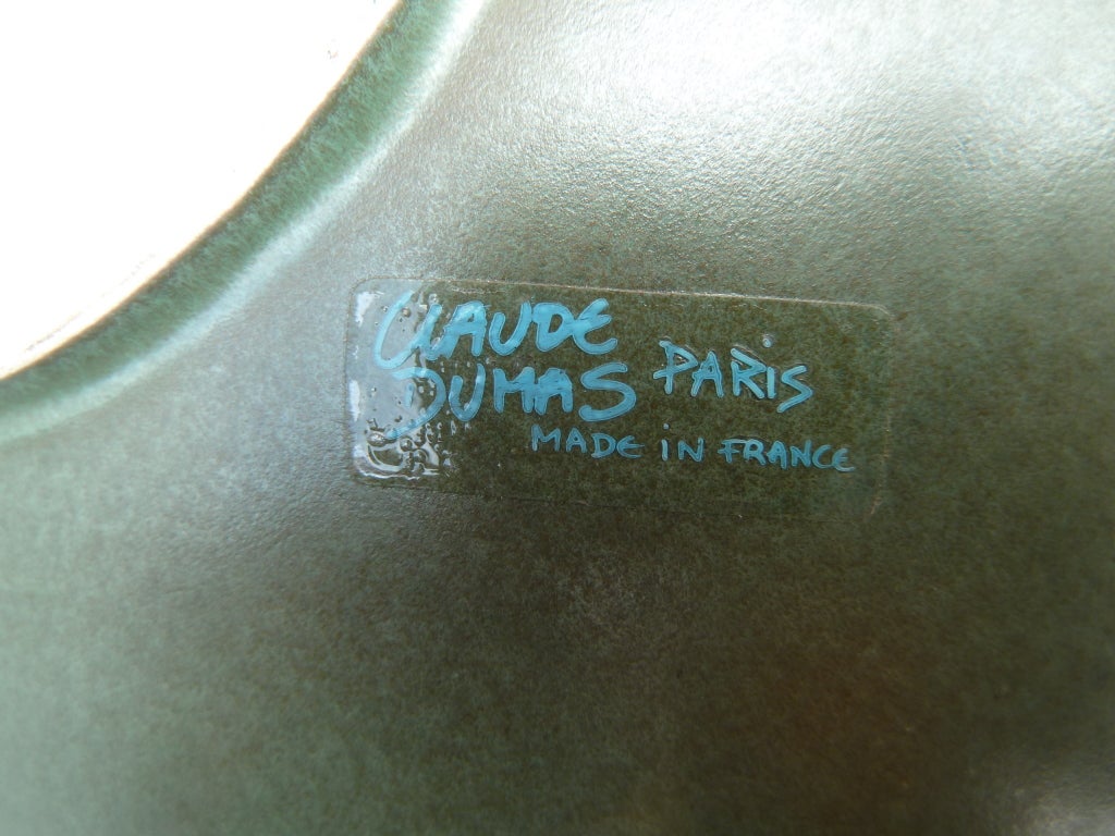 20th Century French Ceramic Bowl by Claude Dumas