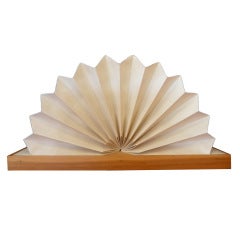 Vintage 1970s Fan Table Lamp by Noah Slutsky