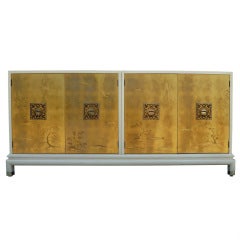 Gold Leaf & Lacquer Buffet by Renzo Rutili