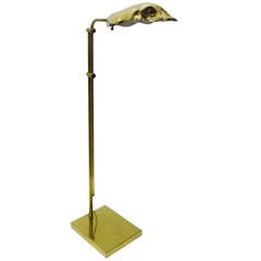 Italian Brass Floor Lamp by Tommaso Barbi for Chapman